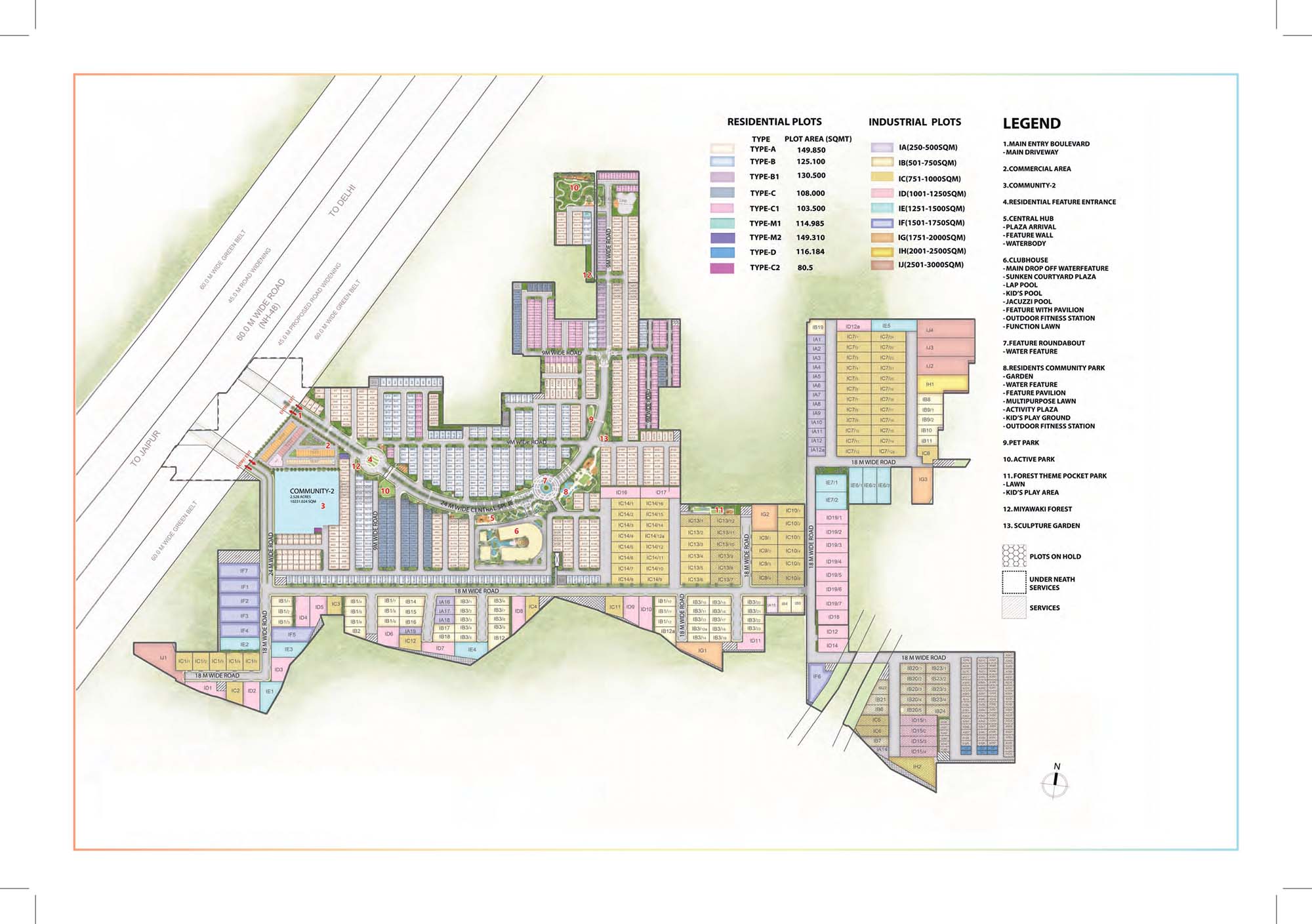 Residential Plots floor plan variation 1
