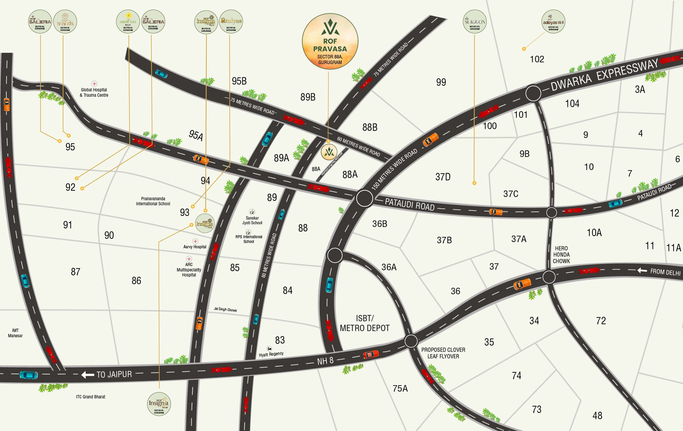 ROF Pravasa Sector 88A Gurgaon