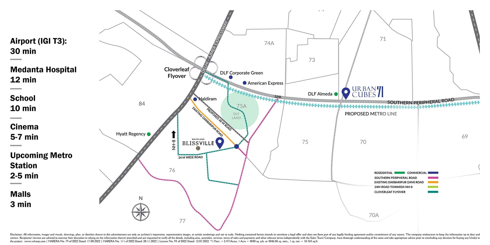 Whiteland Blissville Sector 76 Gurgaon