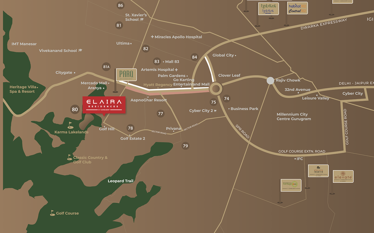 Conscient Elaira Residences Sector 80 Gurgaon