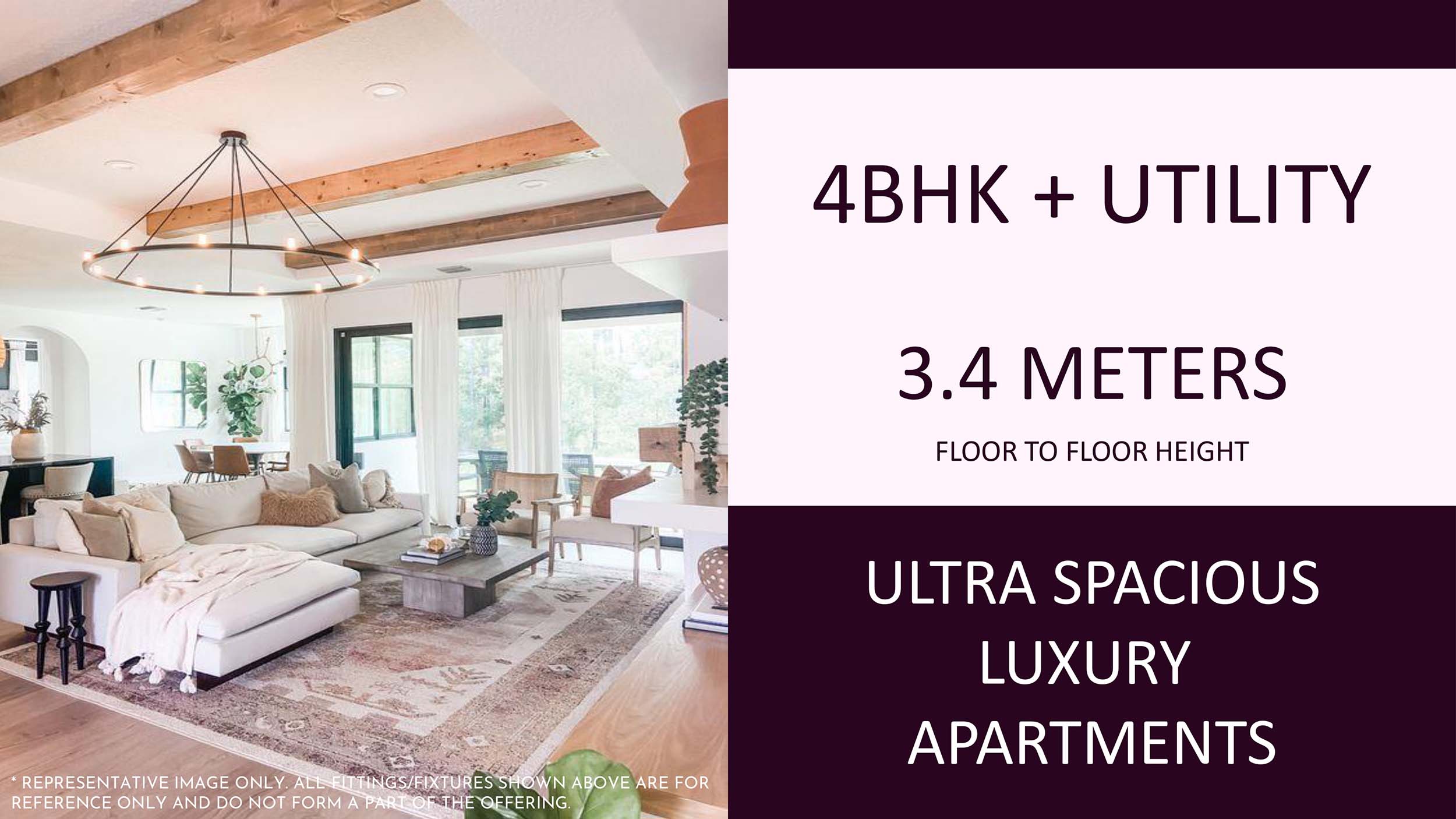 4 BHK floor plan variation 1