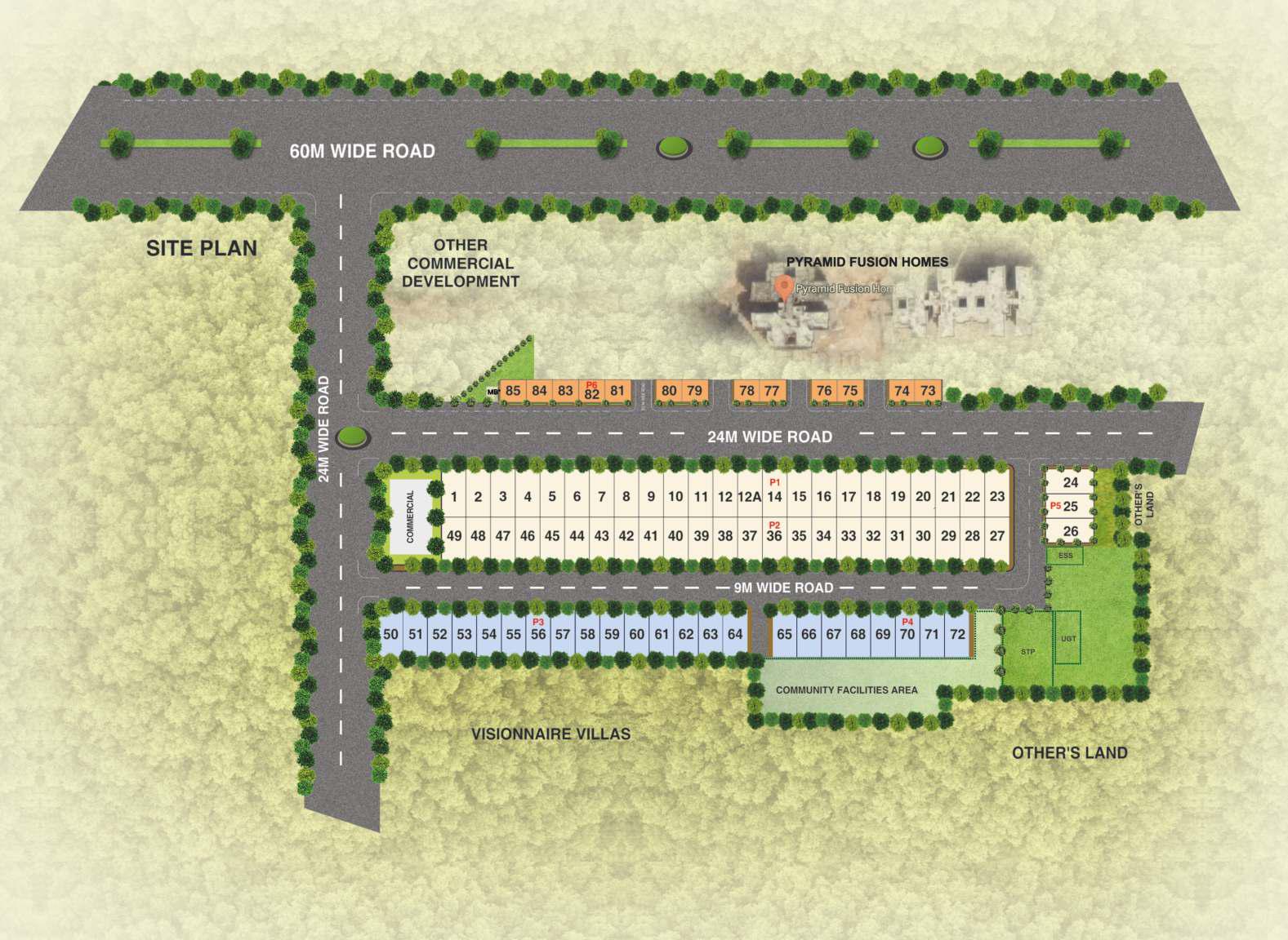 Residential Plots floor plan variation 2