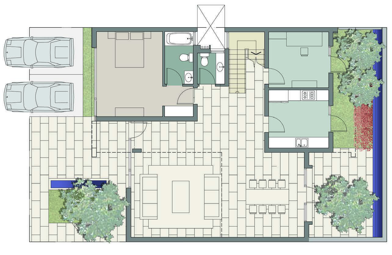 Villa floor plan variation 2
