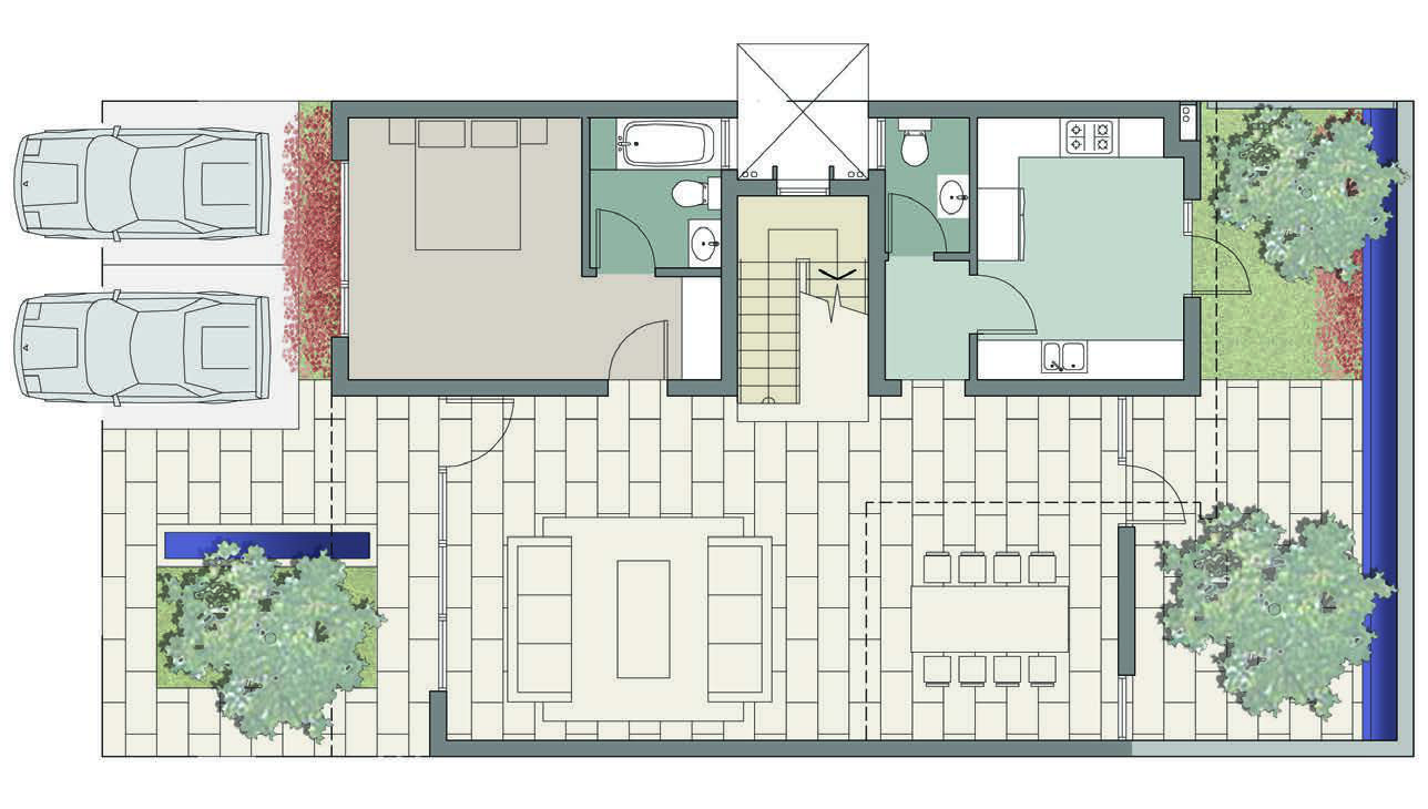 Villa floor plan variation 1