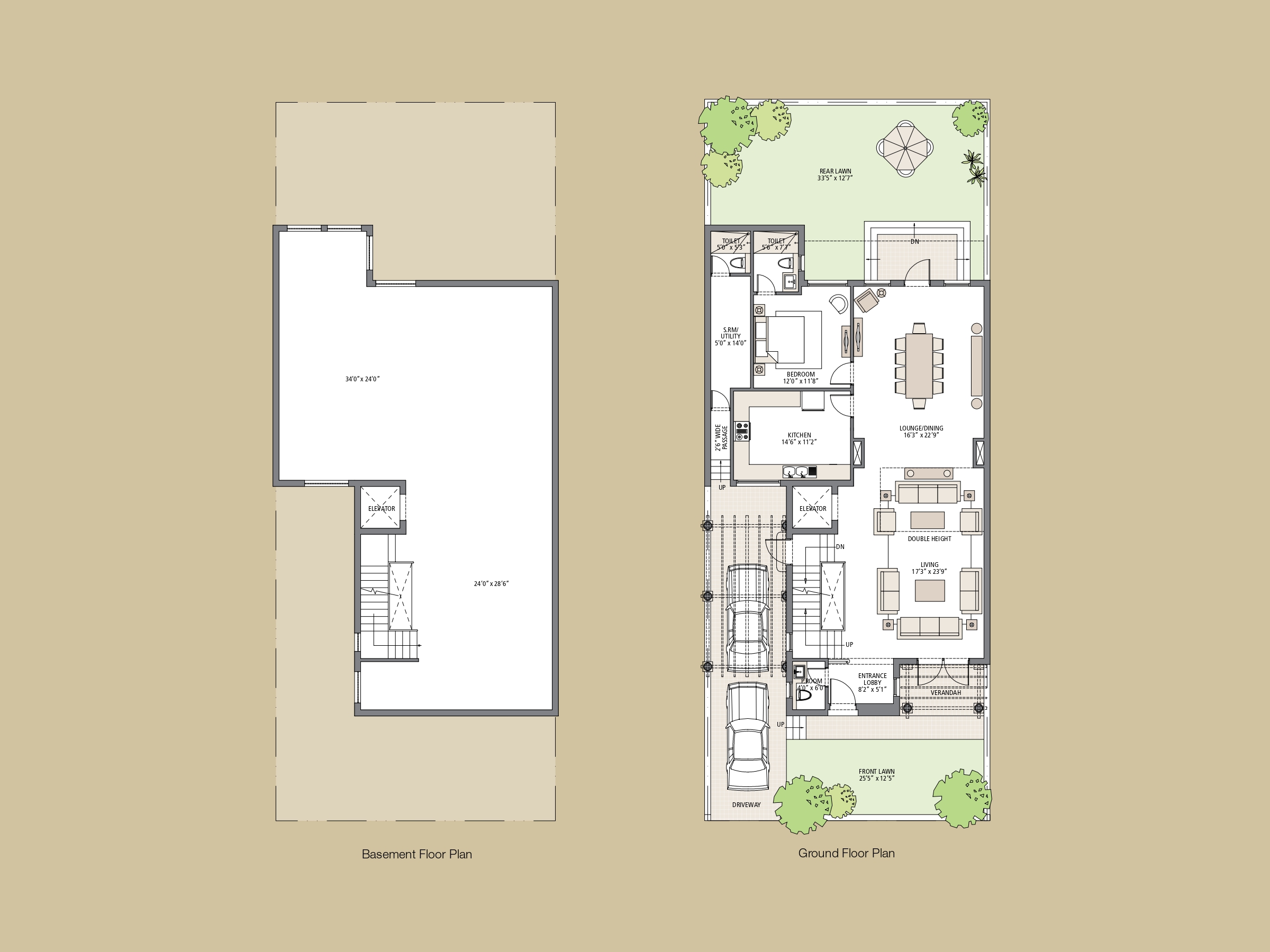 Villa floor plan variation 2