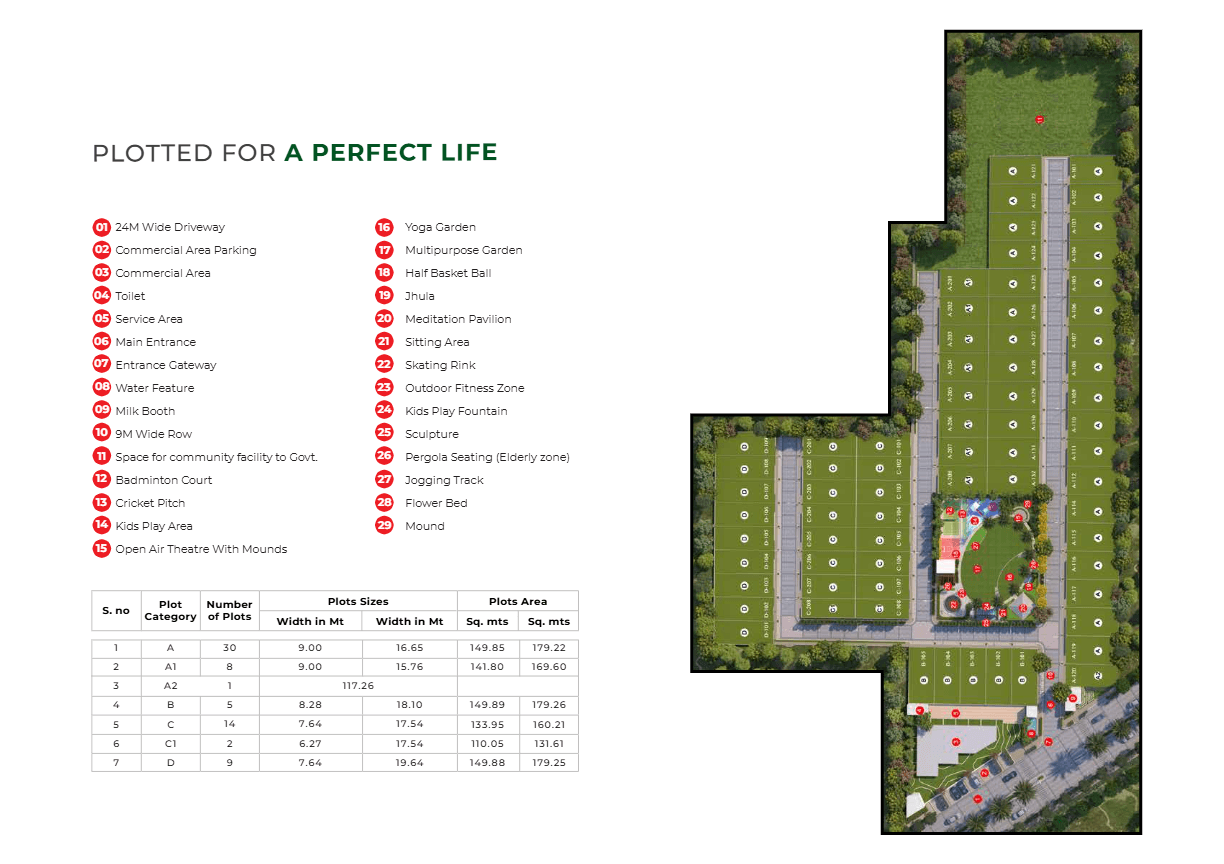 Residential Plots floor plan variation 1