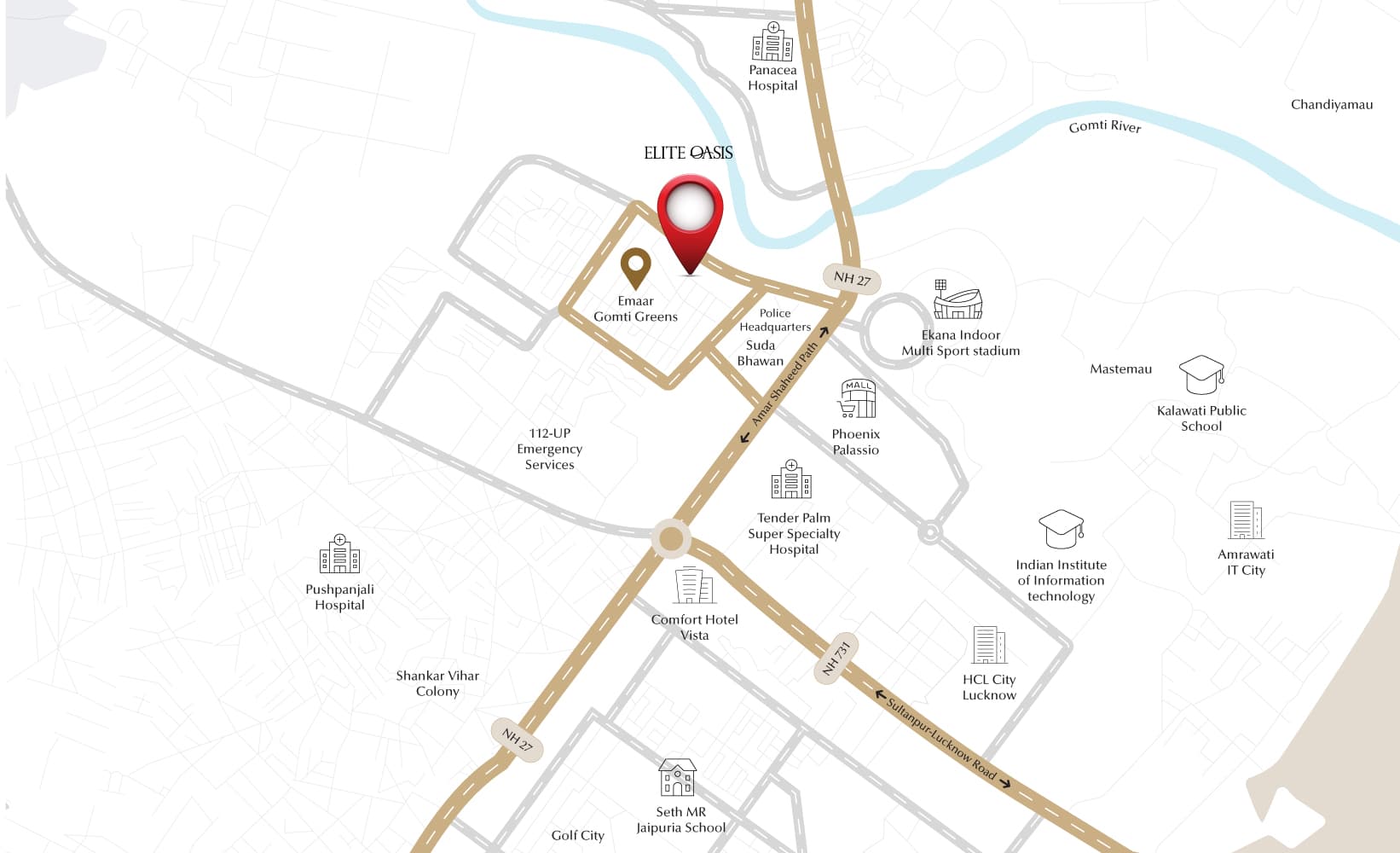 Emaar Elite Oasis Gomti Nagar Extension Lucknow