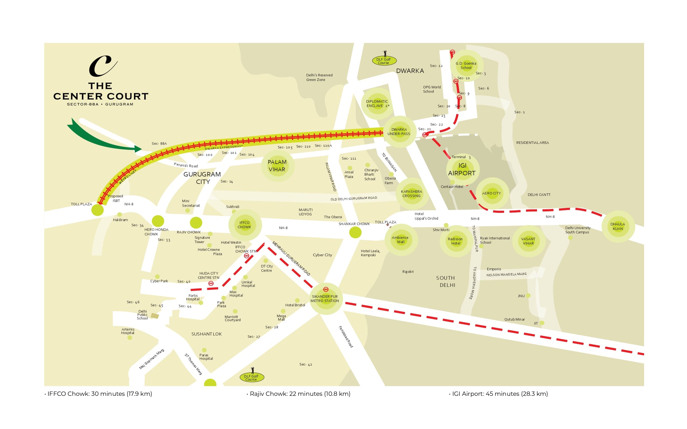 County The Center Court Sector 88A Gurgaon