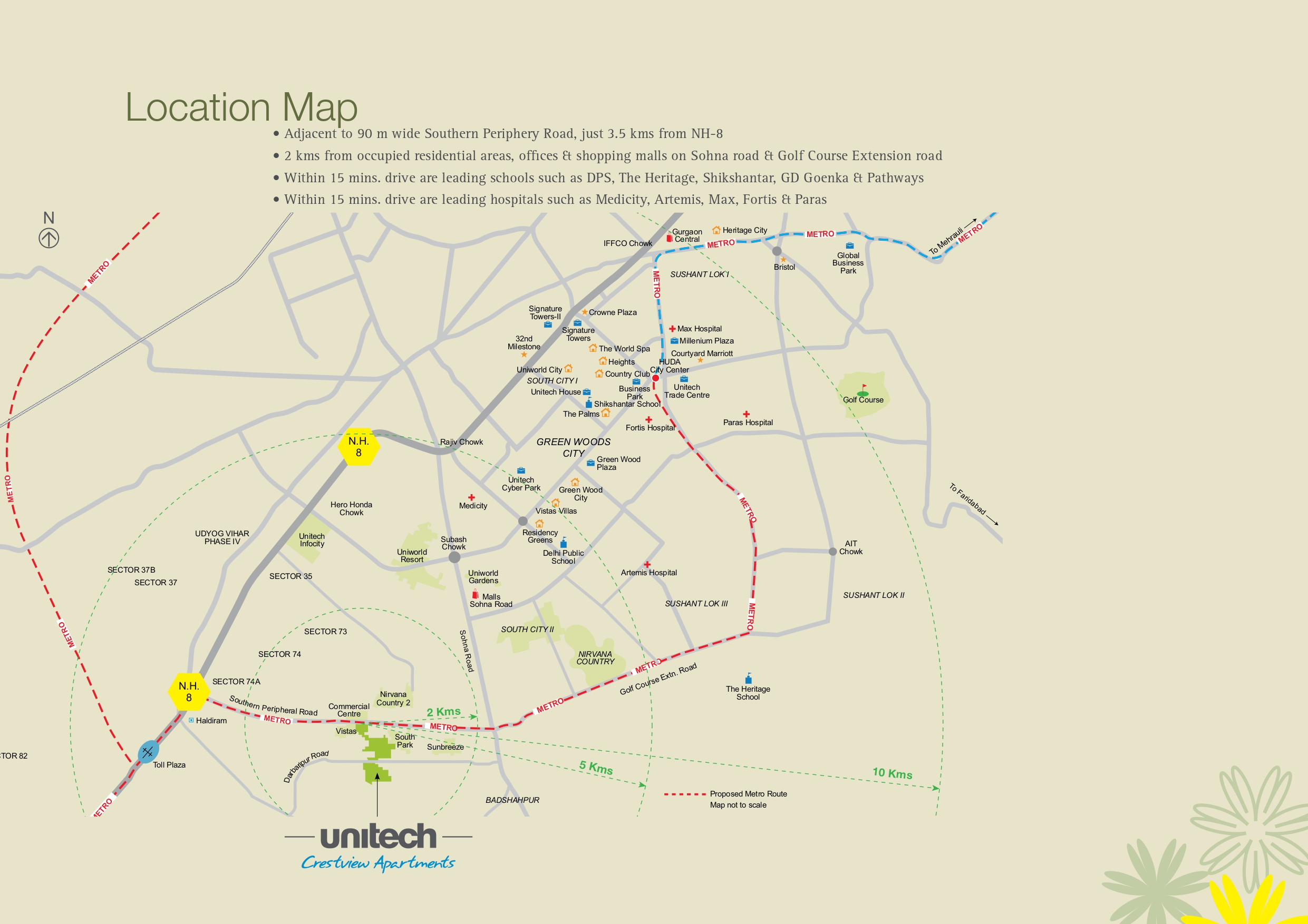 Unitech Crestview Apartments Sector 70 Gurgaon